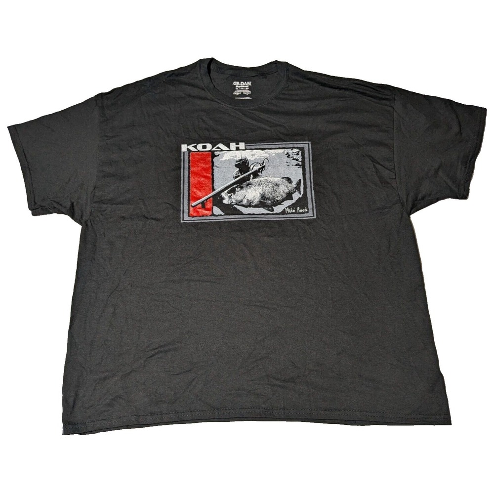 KOAH SPEARGUNS X MIKE REED Men 3XL Black‎ Cotton Blend Graphic Print T-Shirt EUC